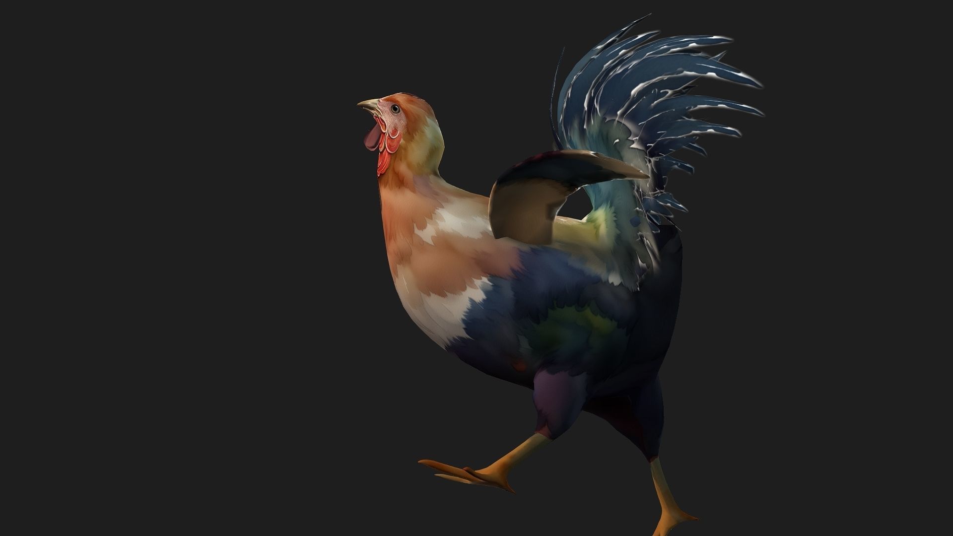 Chicken A3 3D model_6