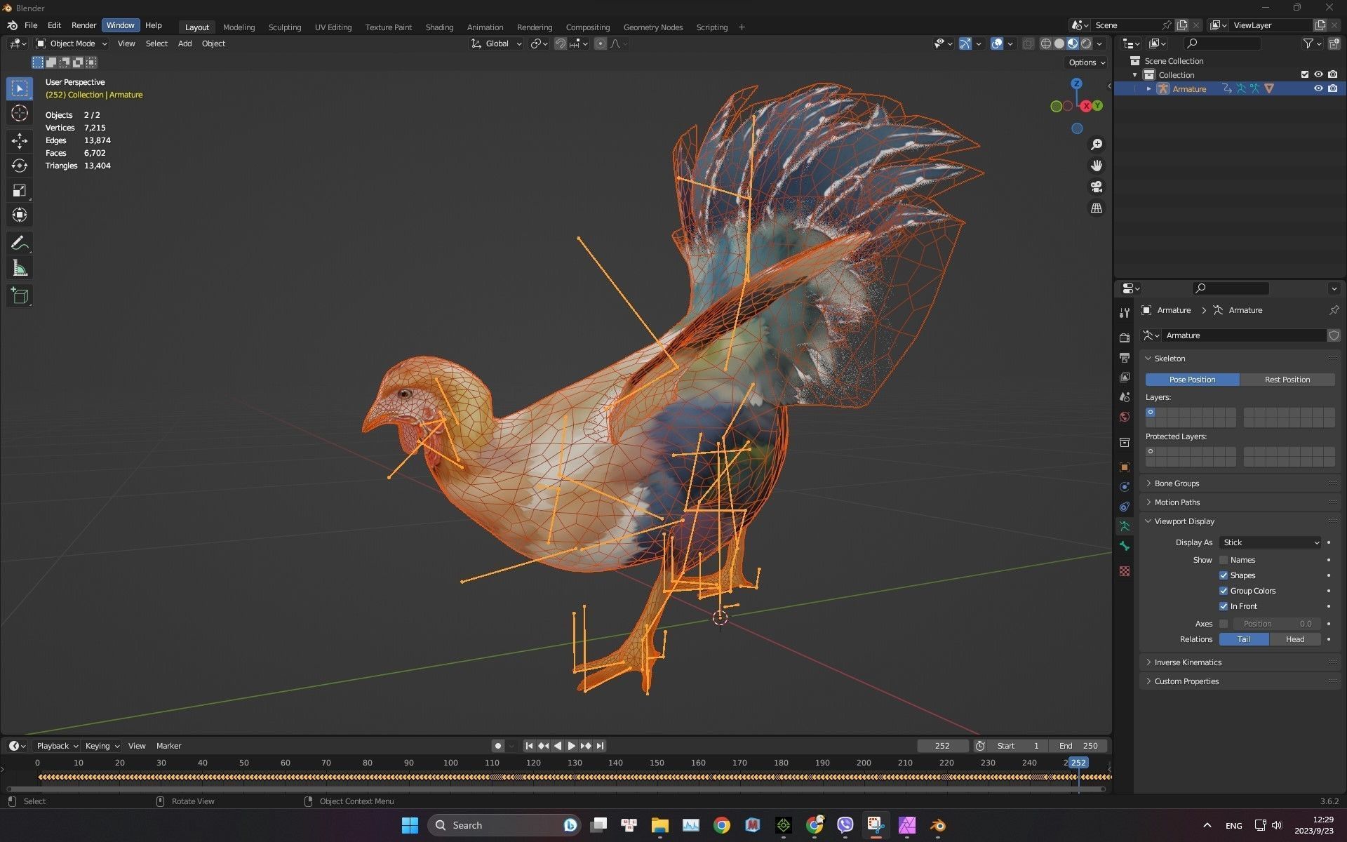 Chicken A3 3D model_8