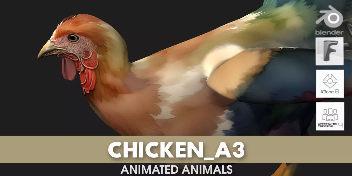 Chicken A3 3D model_0