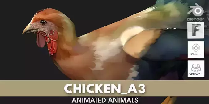 Chicken A3 3D model