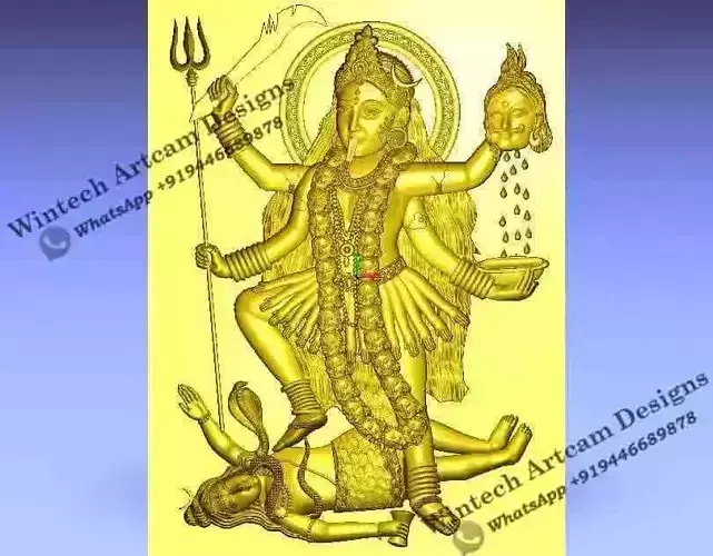 Bhadrakali the Mother of the Universe 3D print model