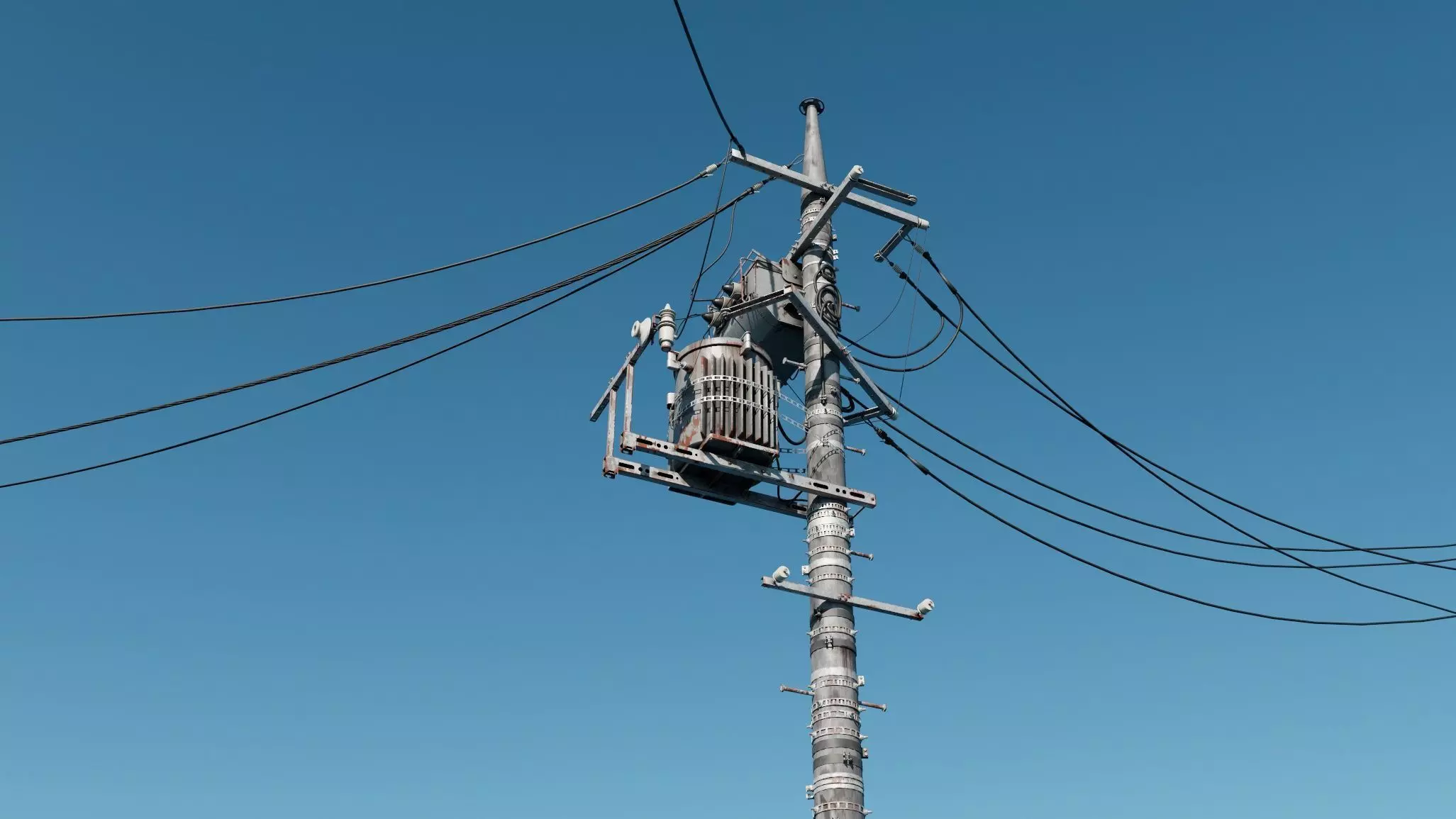 Japan Electric Pole 3D model_0