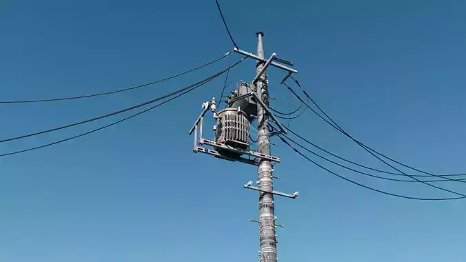 Japan Electric Pole 3D model