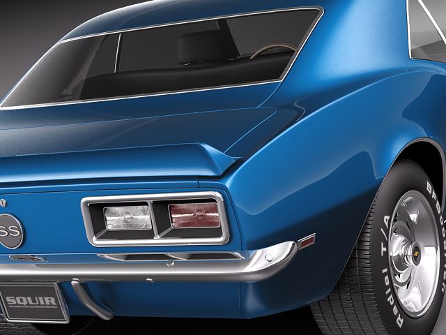 Chevrolet Camaro 1967 SS RS 3D model_3