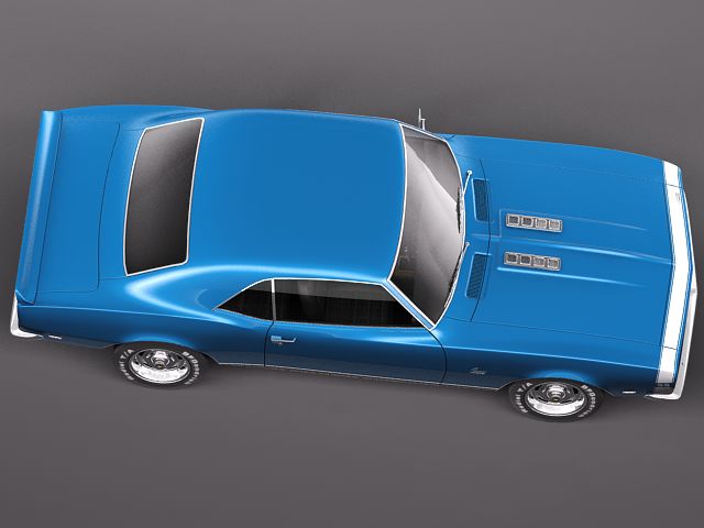 Chevrolet Camaro 1967 SS RS 3D model_7