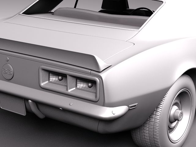 Chevrolet Camaro 1967 SS RS 3D model_12