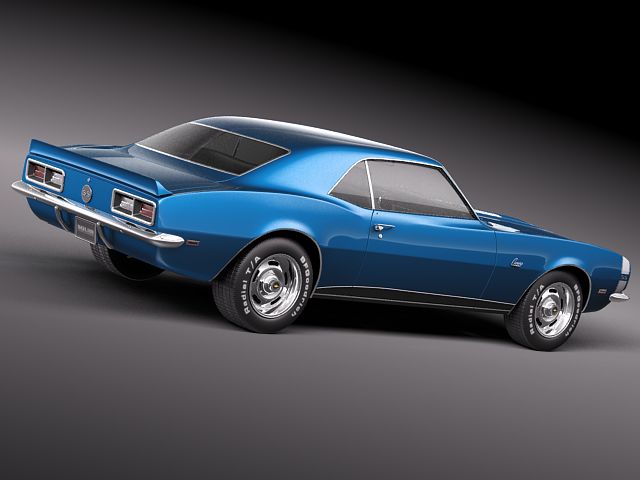 Chevrolet Camaro 1967 SS RS 3D model_5