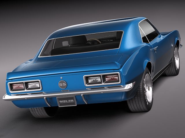 Chevrolet Camaro 1967 SS RS 3D model_4