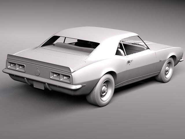 Chevrolet Camaro 1967 SS RS 3D model_13