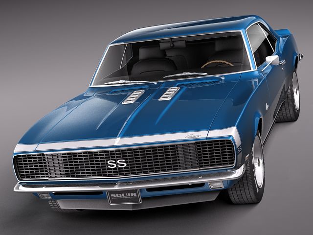 Chevrolet Camaro 1967 SS RS 3D model_1