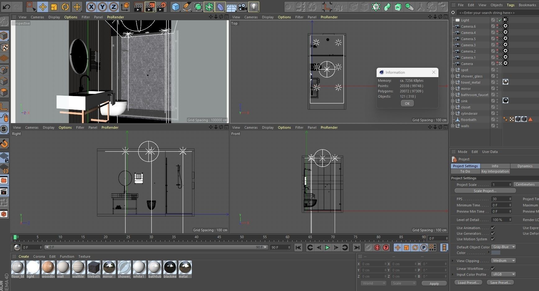 Modern Small Bathroom 3D model_15