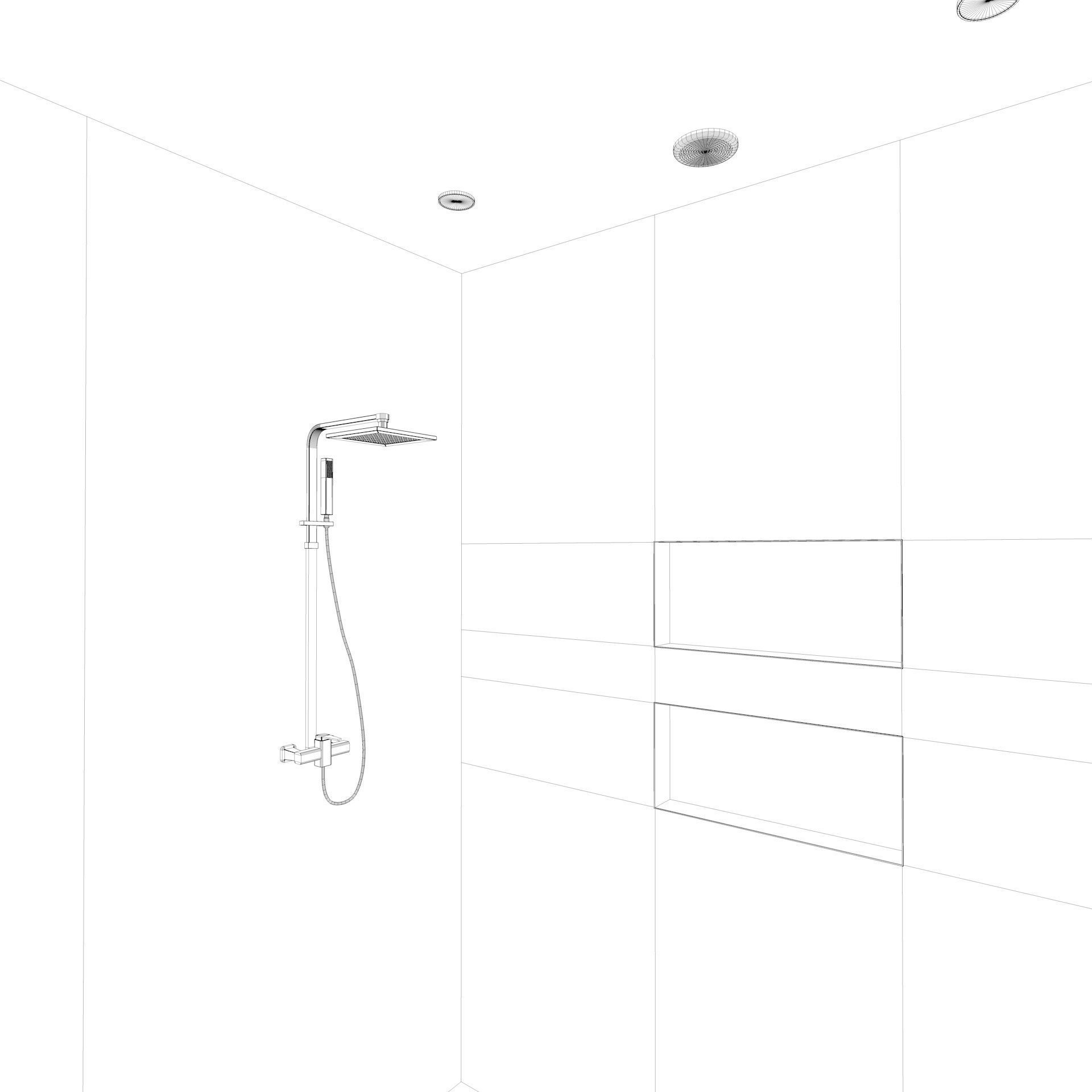 Modern Small Bathroom 3D model_11