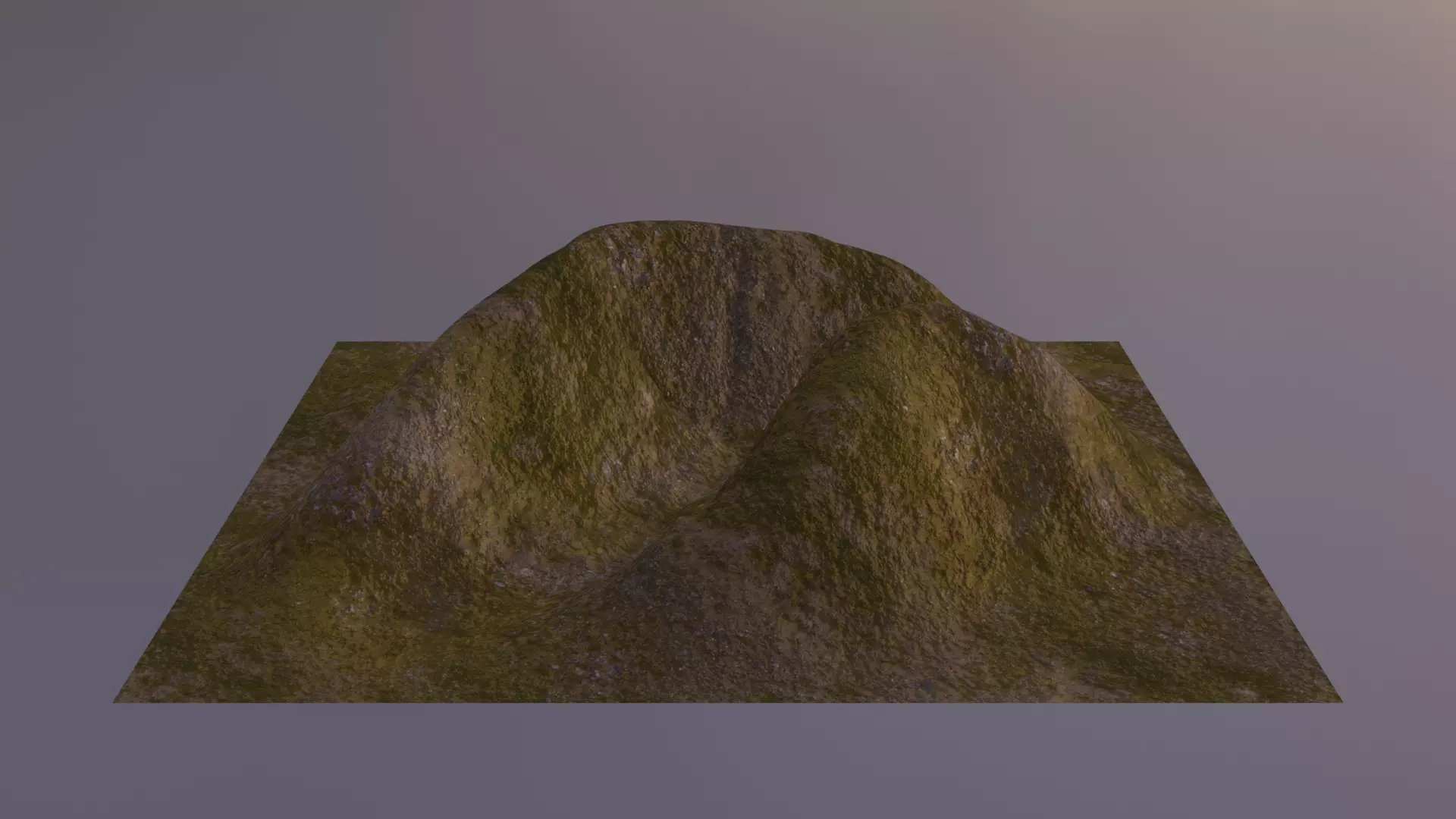 Aerial Grassy and Rocky Mountain 6 Free 3D model_0