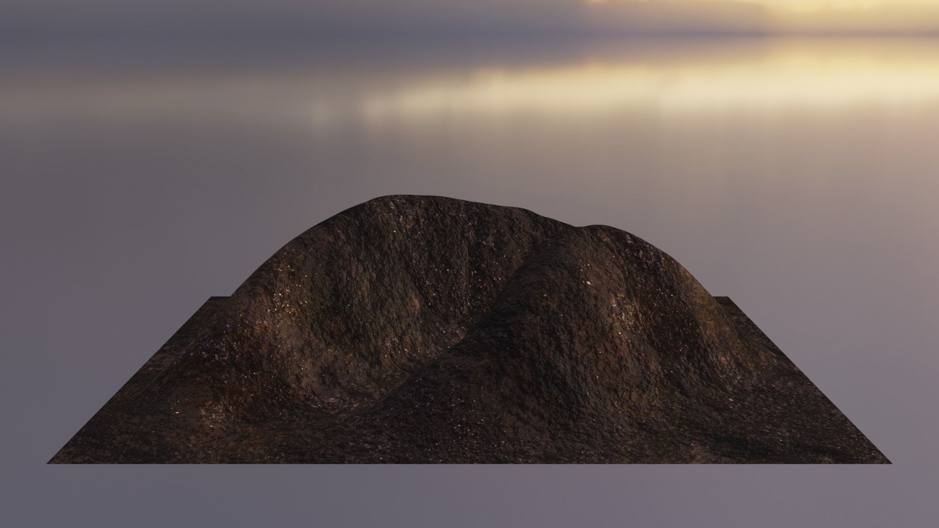 Aerial Grassy and Rocky Mountain 6 Free 3D model_3