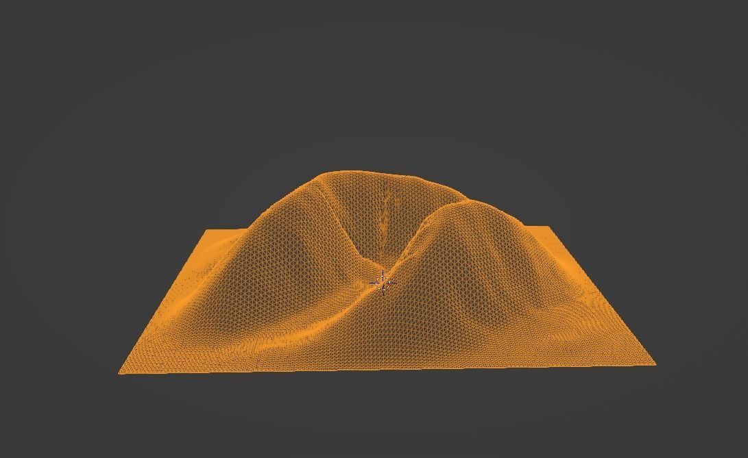 Aerial Grassy and Rocky Mountain 6 Free 3D model_4