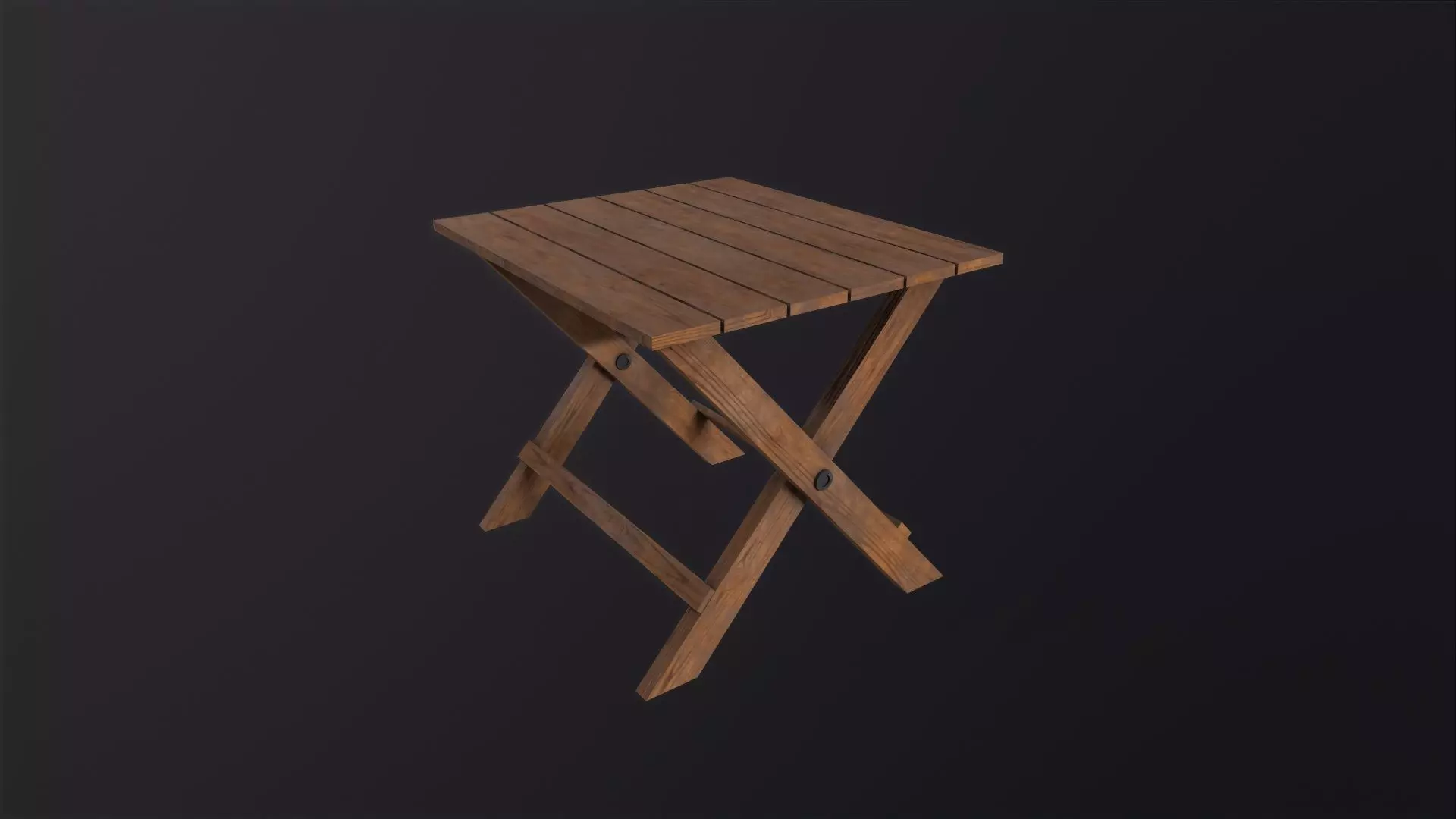 beach table 3D Model Low-poly 3D model_0