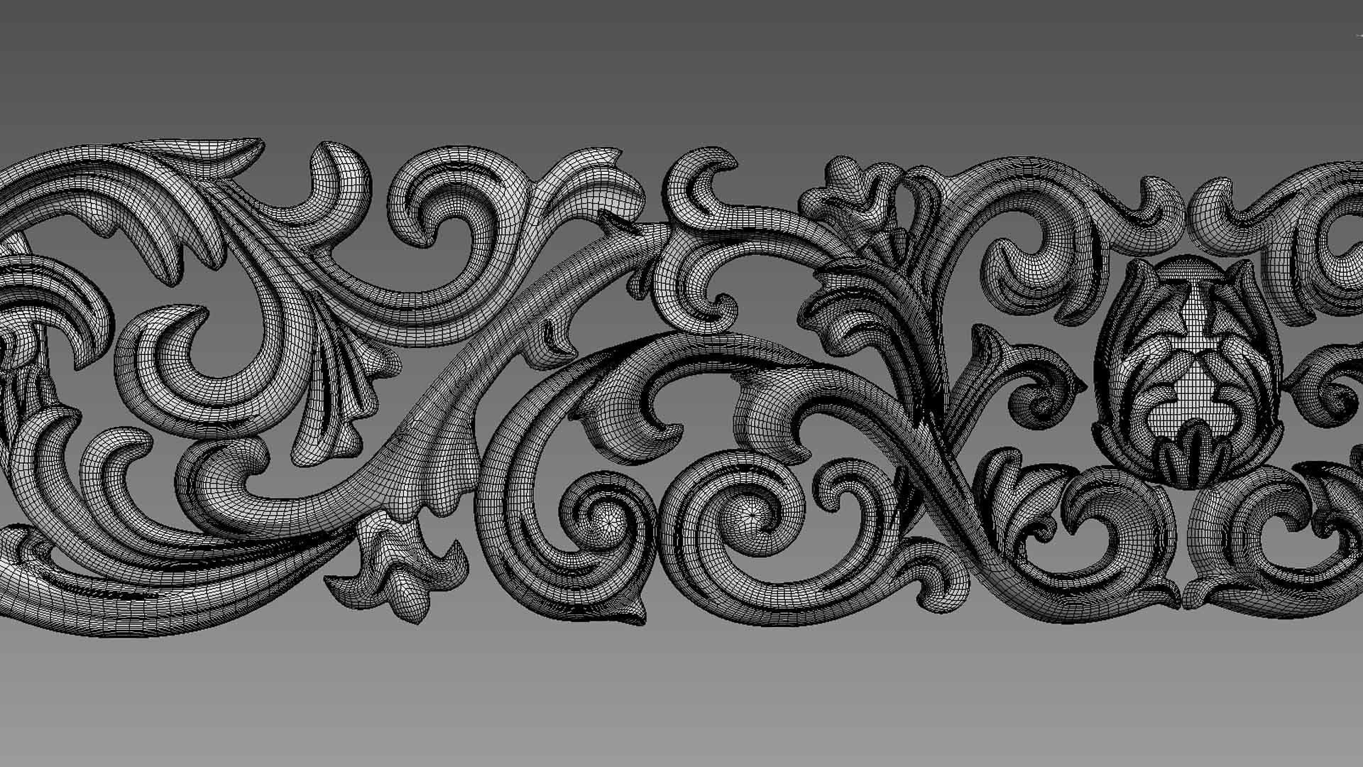 Ornament for furniture 3D model_8