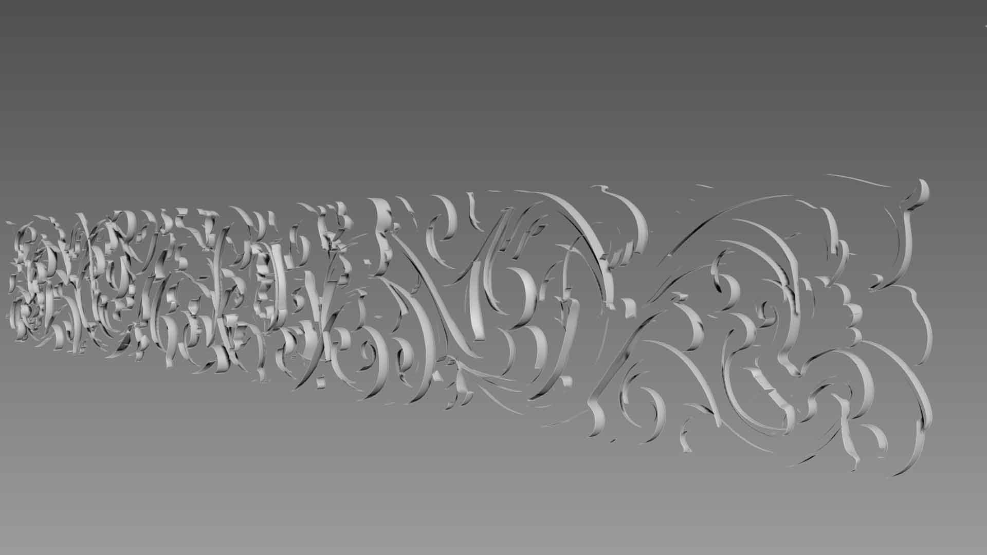 Ornament for furniture 3D model_5