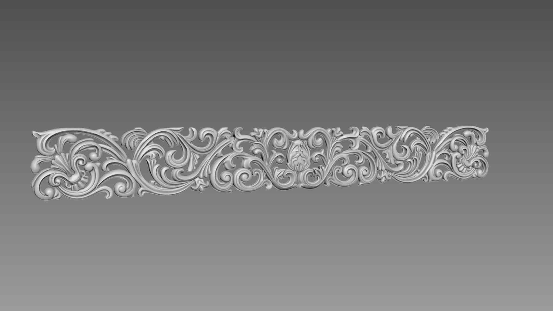 Ornament for furniture 3D model_1