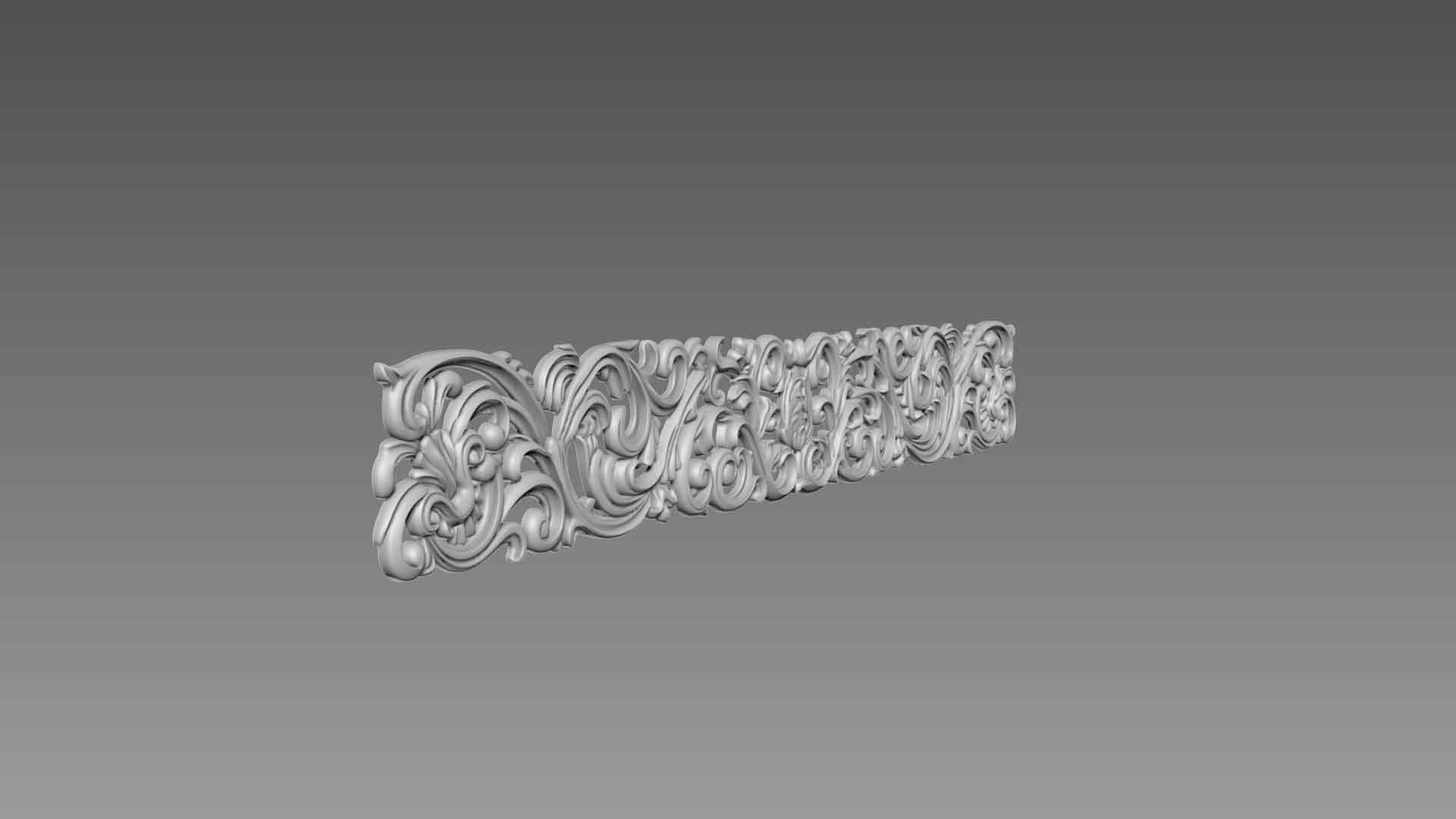 Ornament for furniture 3D model_2