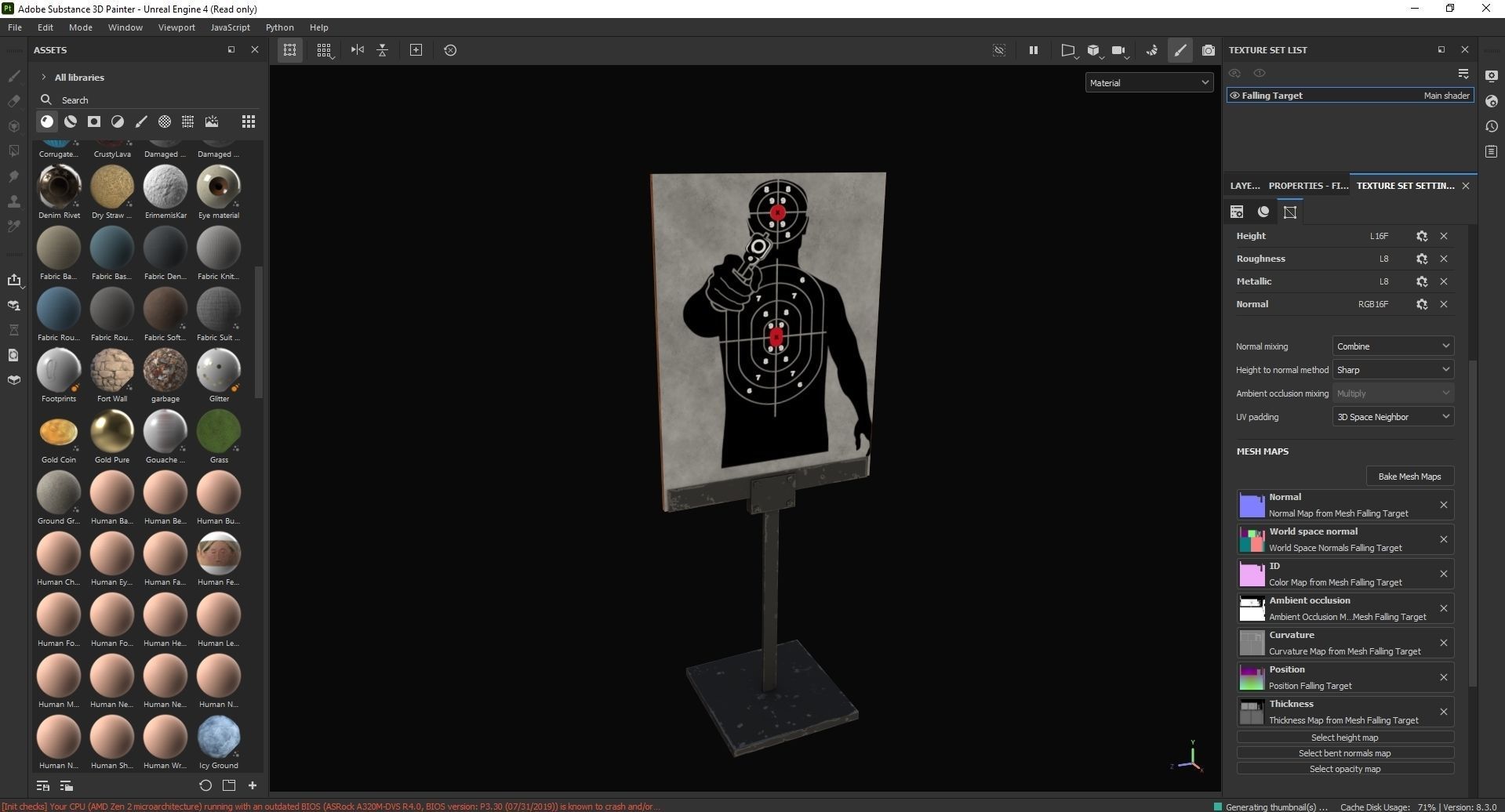 Falling Target 3D Model Low-poly 3D model_7
