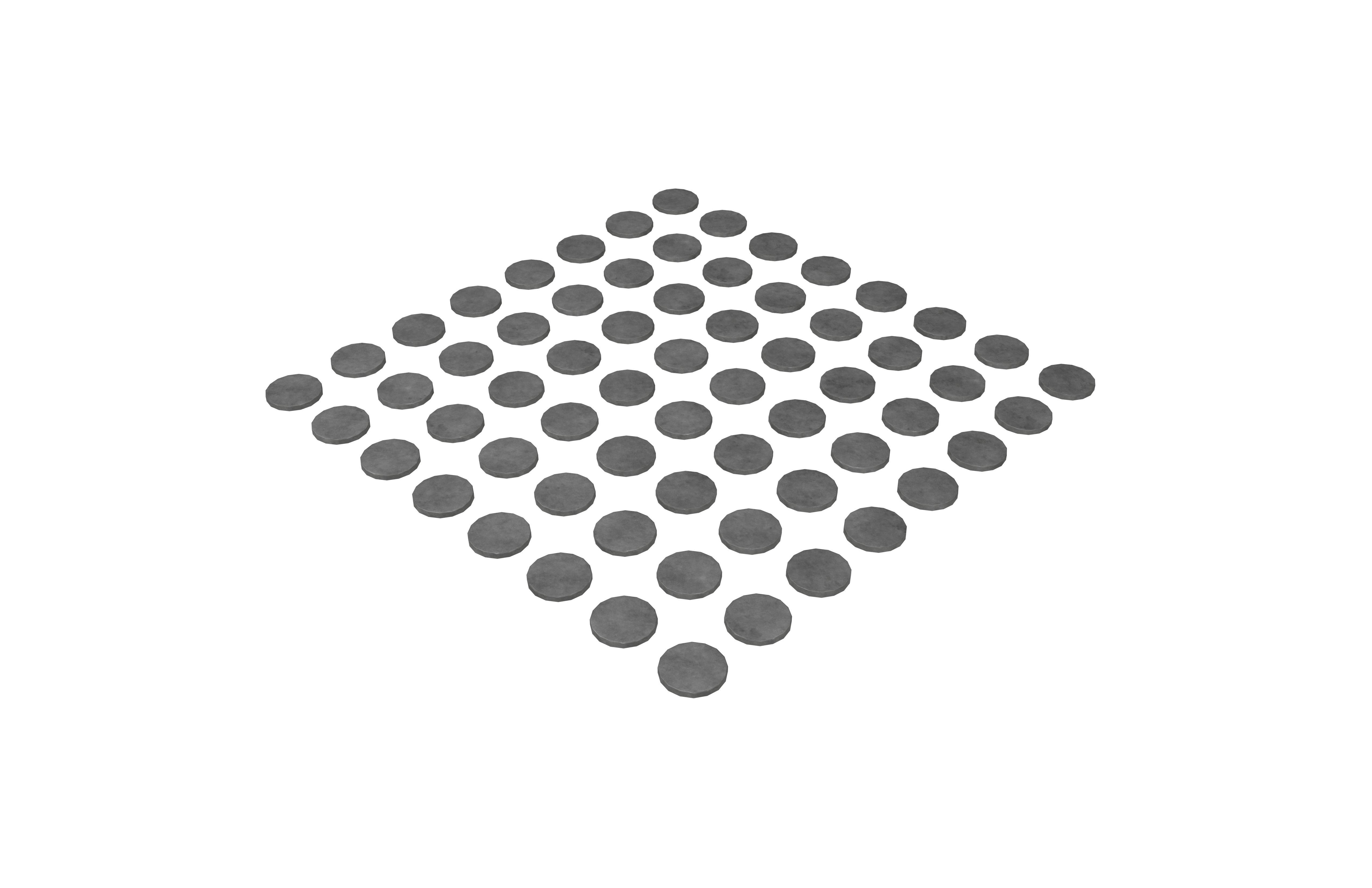 Blind Indicator Tactile Paving Tiles v3 005 Low-poly 3D model_2