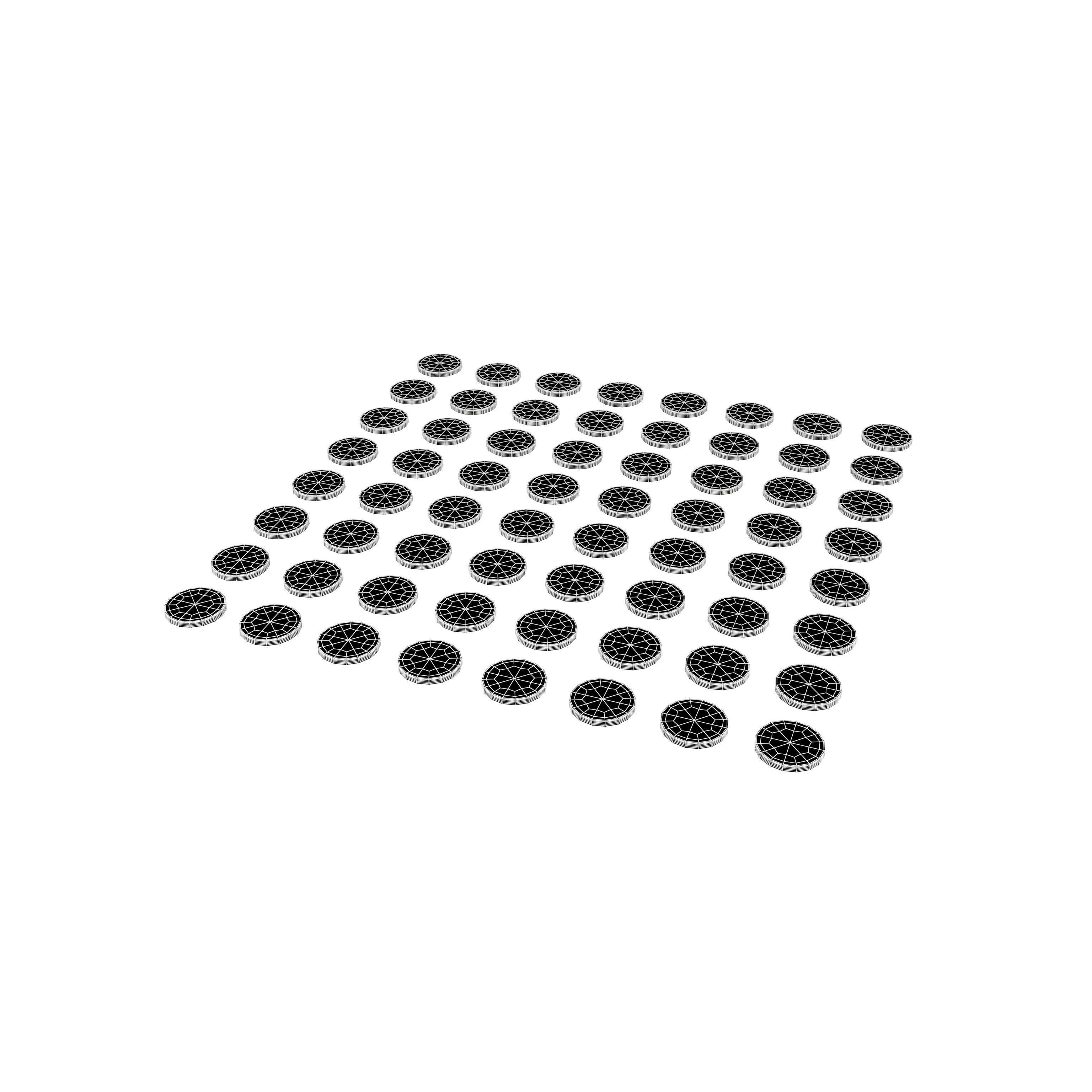 Blind Indicator Tactile Paving Tiles v3 005 Low-poly 3D model_6