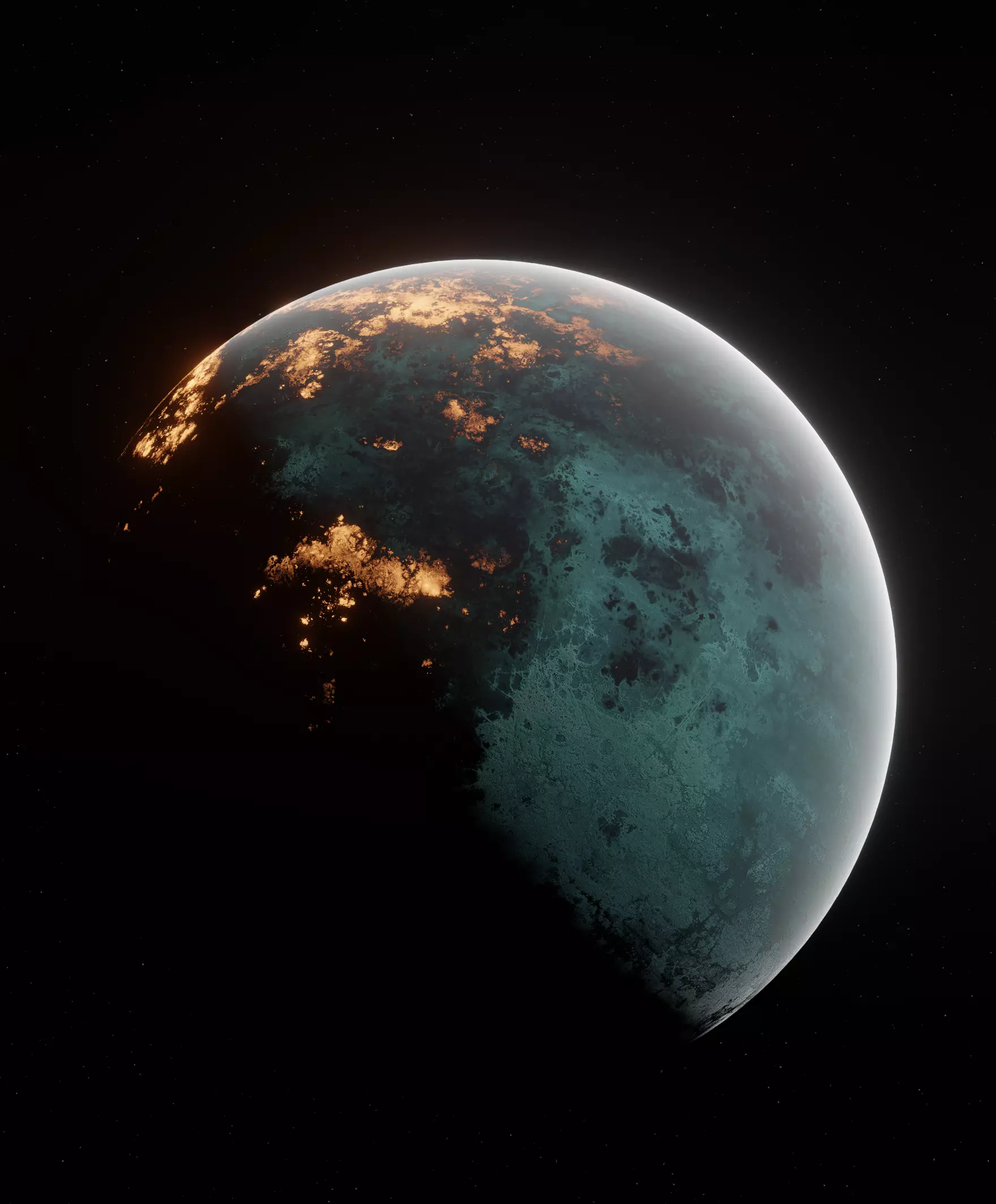 Planet Space Ready to game Low-poly 3D model