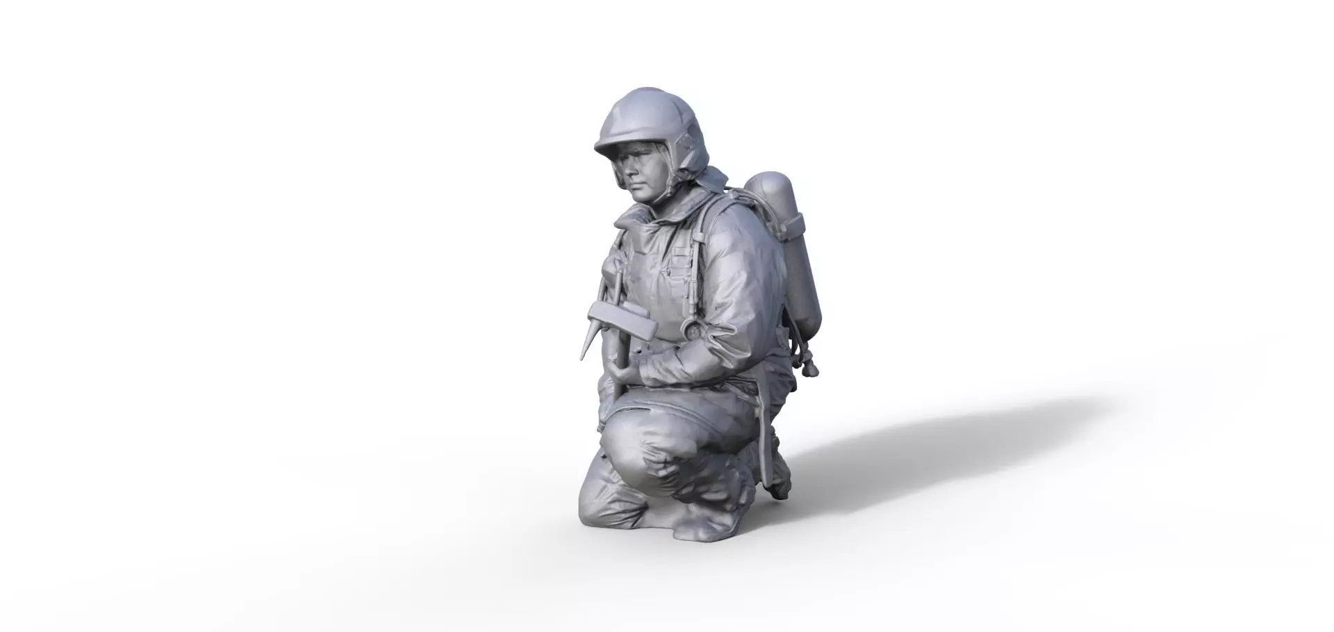 Figure firefighter Andre A 3D print model