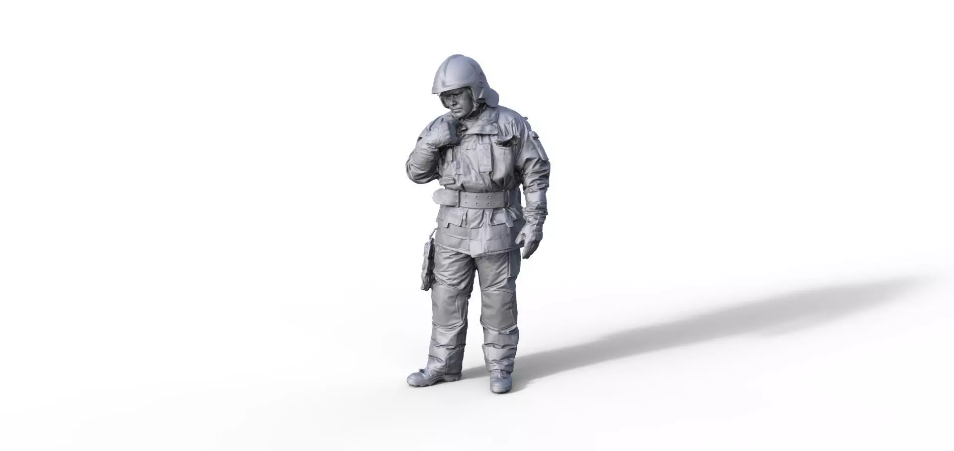 Figure firefighter Andre B 3D print model_0