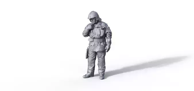 Figure firefighter Andre B 3D print model