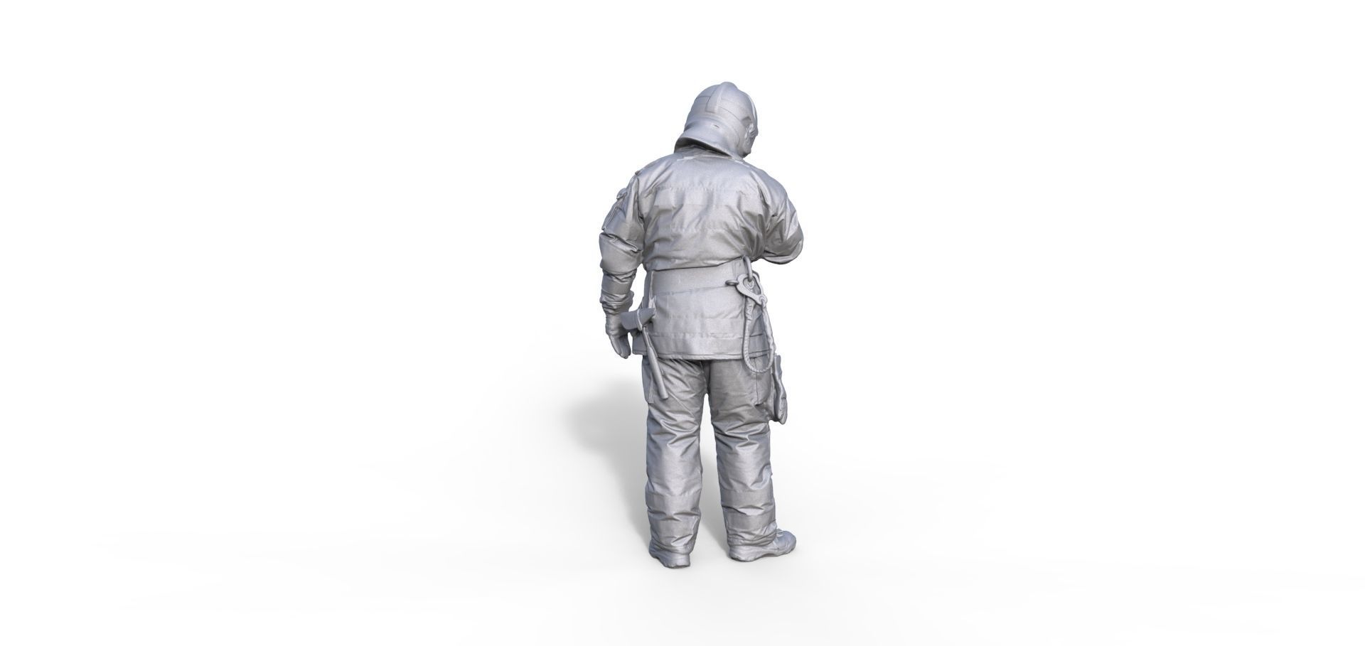 Figure firefighter Andre B 3D print model_2
