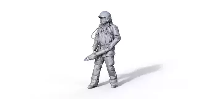 Figure firefighter Andreas A  3D print model
