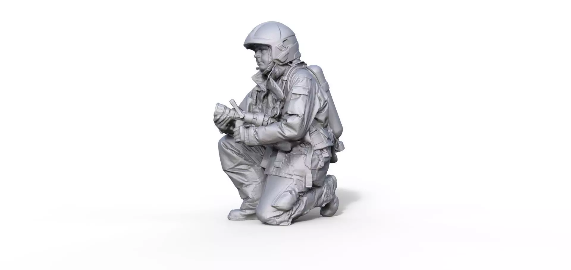 Figure firefighter Andreas B 3D print model_0