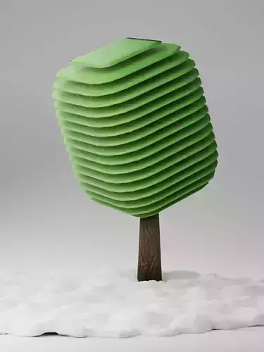 tree with snowy ground 7