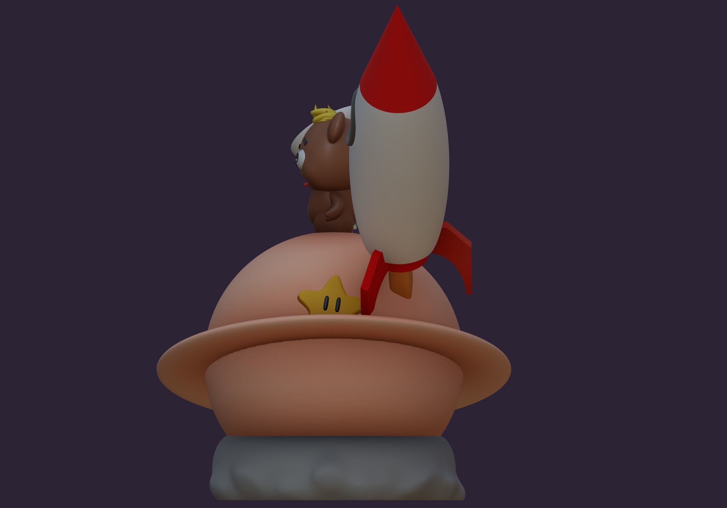 Astronaut teddy bear 3D print model_3