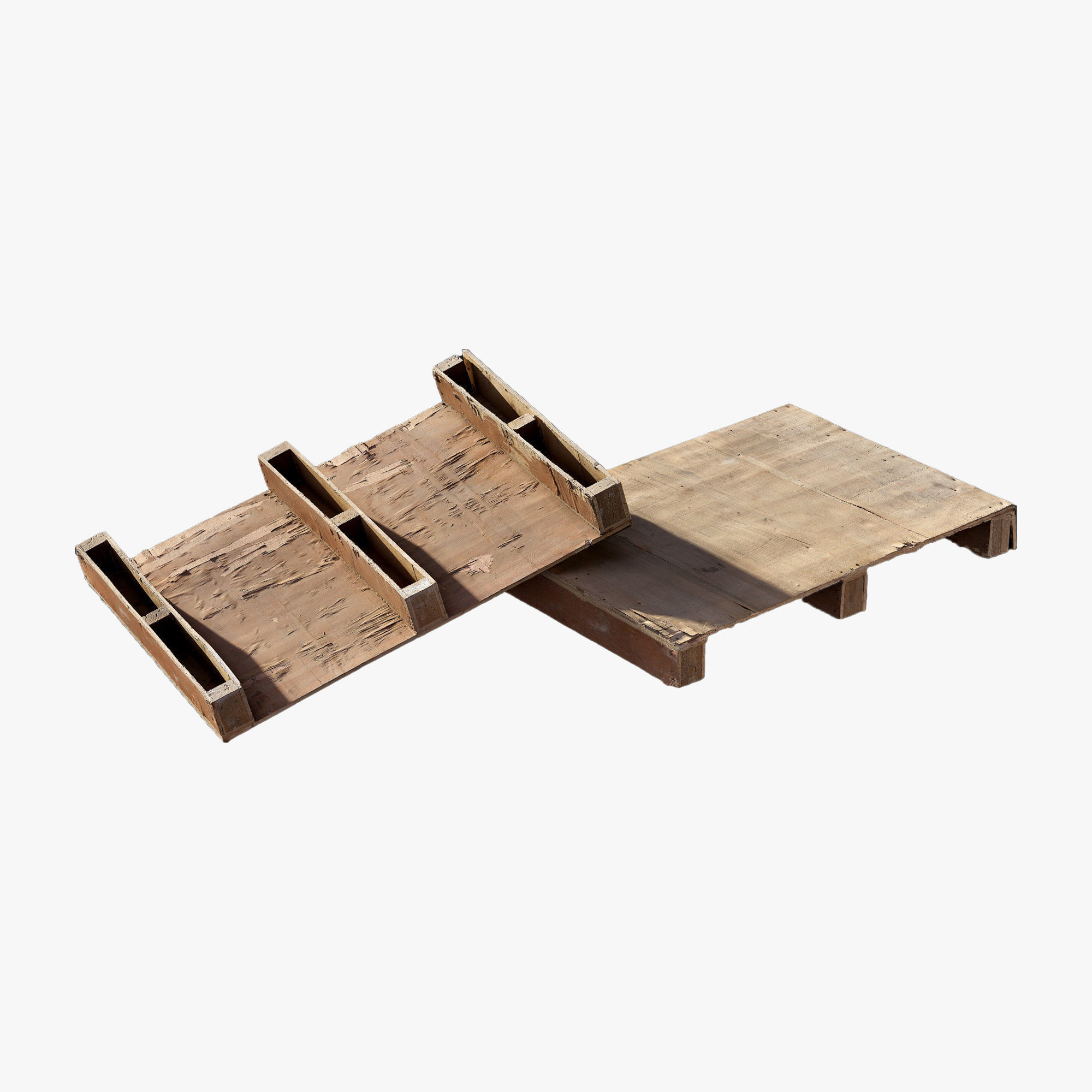 Wooden Pallet 2 Low-poly 3D model_1