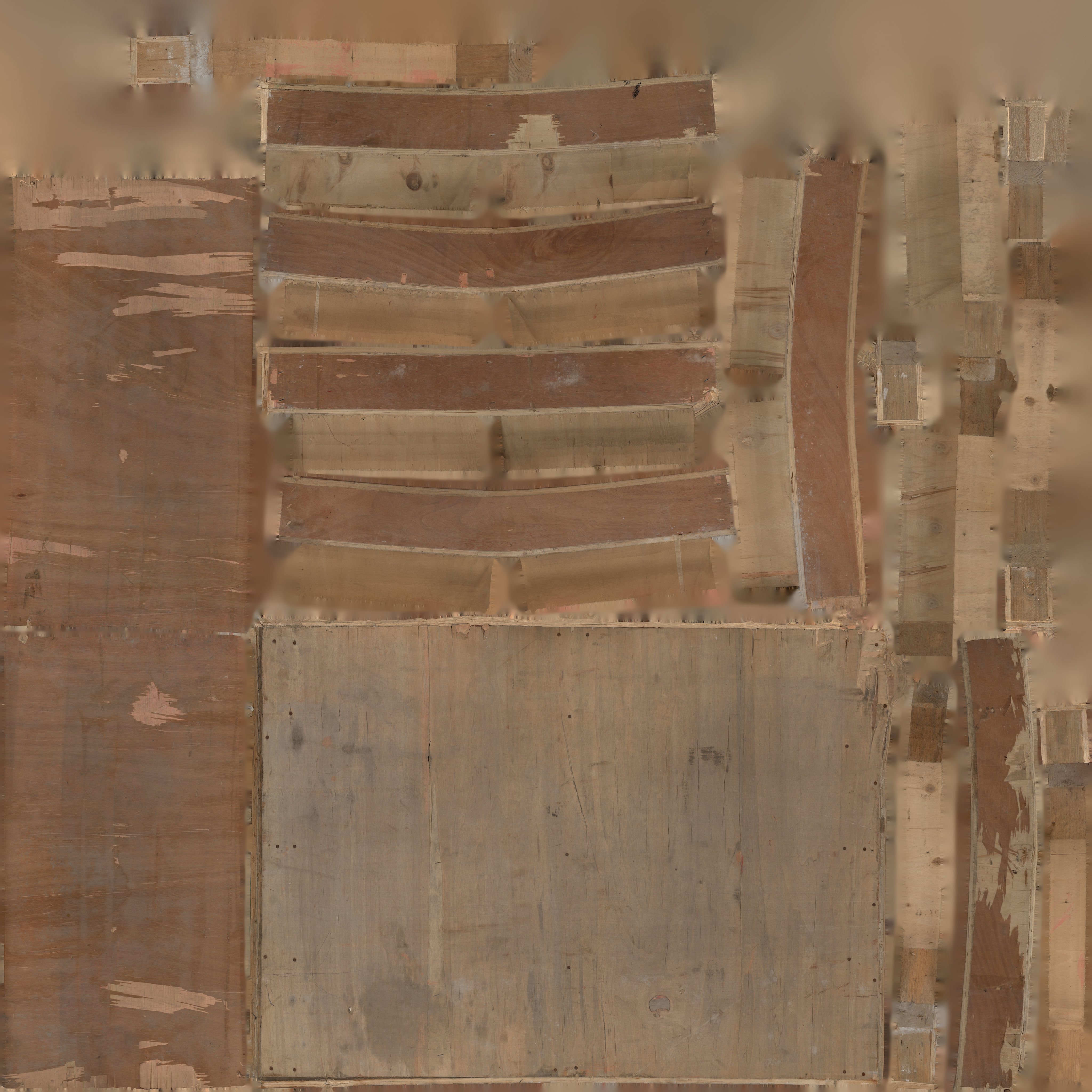 Wooden Pallet 2 Low-poly 3D model_19