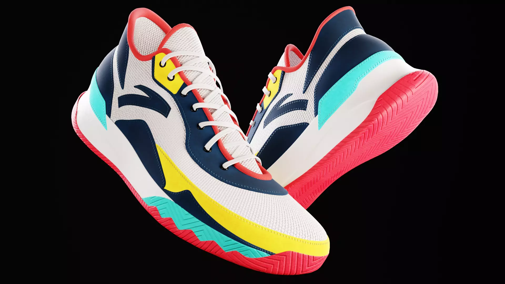 Athletic Sneakers v2 3D model