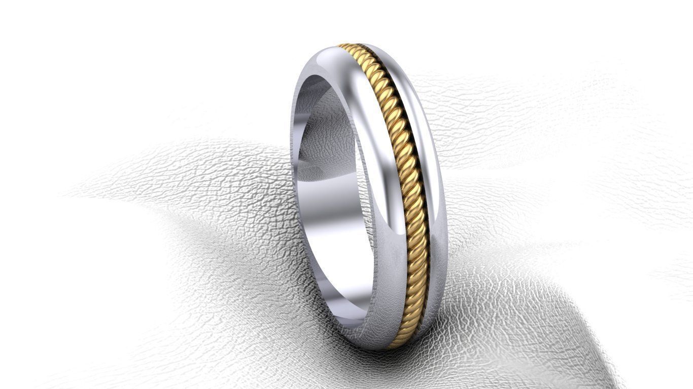 High jewelry men ring 3D print model Free 3D print model_1