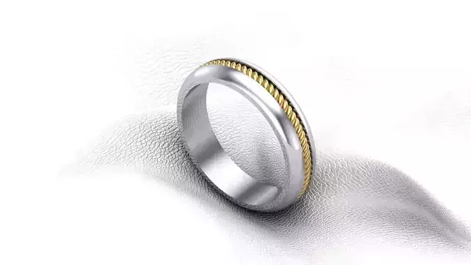 High jewelry men ring 3D print model