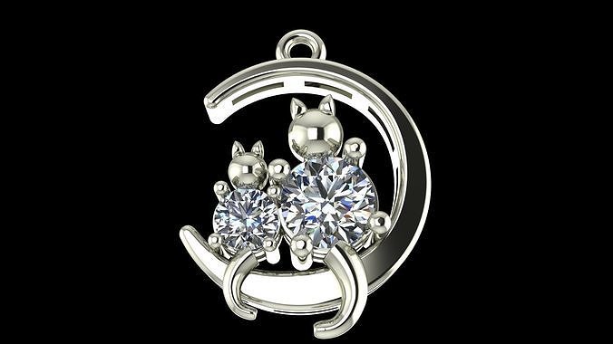 Diamond Pendant  3D-Printable Ornamental Jewelry Design 3D print model
