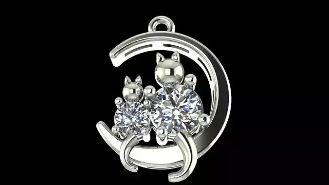 Diamond Pendant  3D-Printable Ornamental Jewelry Design 3D print model