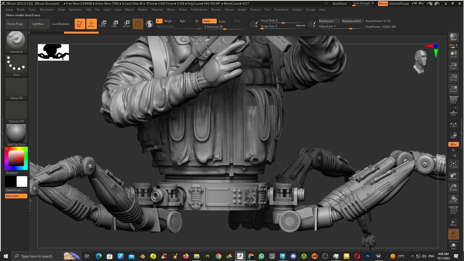 robotic crab special force solider 3D model_11