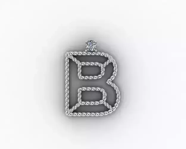 B letter pendant