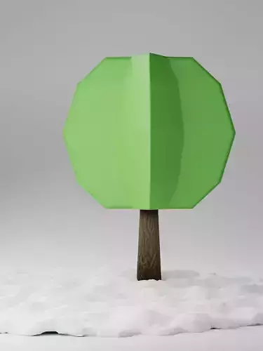 tree with snowy ground 10