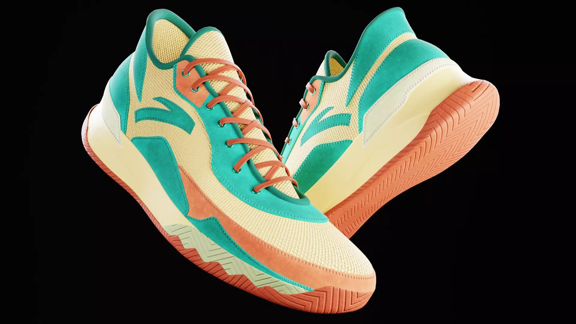Athletic Sneakers v4 3D model