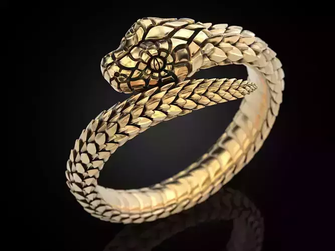 Snake ring around the finger Nomad