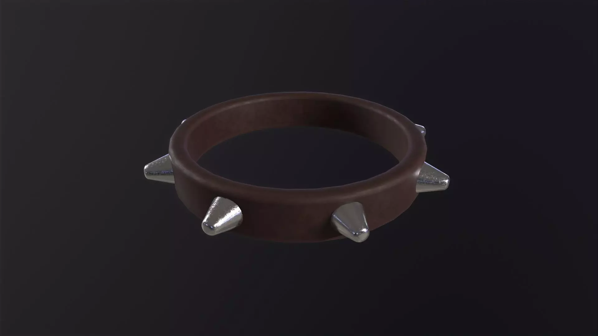 Spiked Collar 3D Model Low-poly 3D model