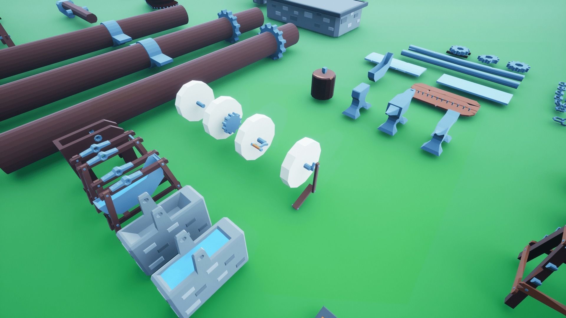 Forge Low-poly 3D model_3